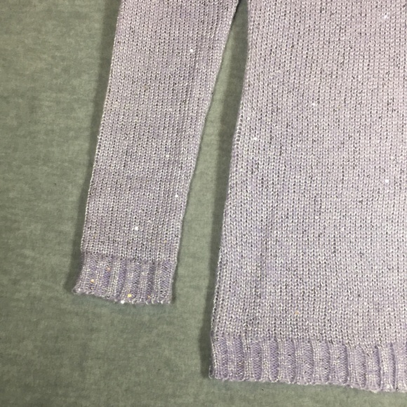 RUE 21 Wool Blend Holiday Ski Scoop Neck Machine Washable Sweater Tiny Sequins - Picture 6 of 15